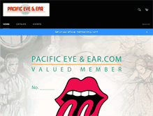 Tablet Screenshot of pacificeyeandear.com